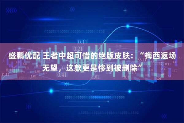 盛鹏优配 王者中超可惜的绝版皮肤：“梅西返场无望，这款更是惨到被删除”